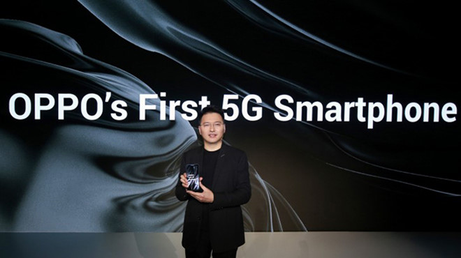 Oppo ra mắt smartphone công nghệ 5G đầu tiên trên thế giới.