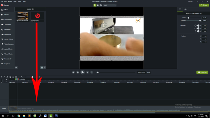 Hướng dẫn chèn Logo vào Video bằng phần mềm Camtasia Studio