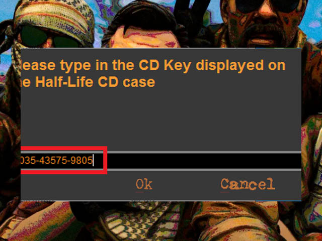 Điền key Half Life 1.1