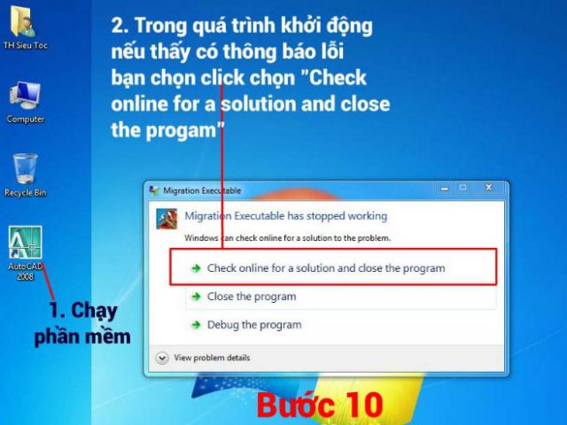 Thông báo lỗi nếu có