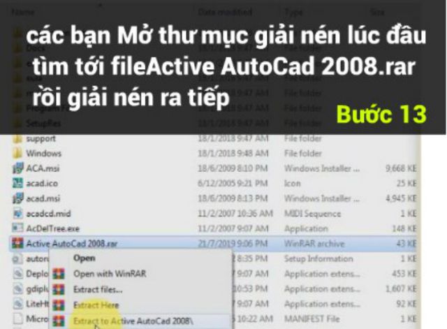 Giải nén Active AutoCad 2008.rar