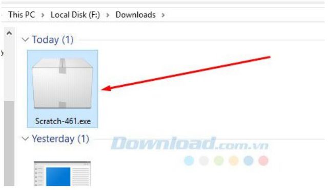 Chạy file download Scratch 2.0