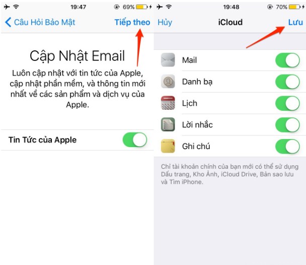 Hoàn thành đăng ký Apple ID