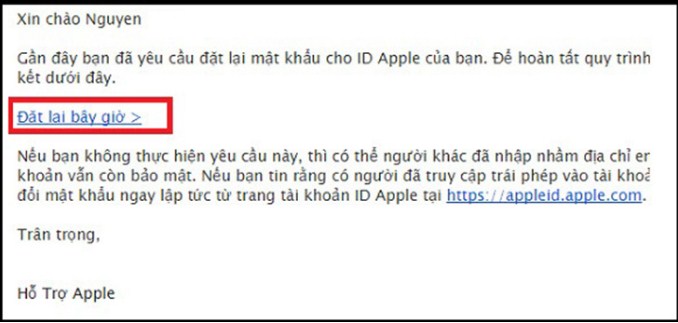 Khôi phục tài khoản iCloud bằng Gmail