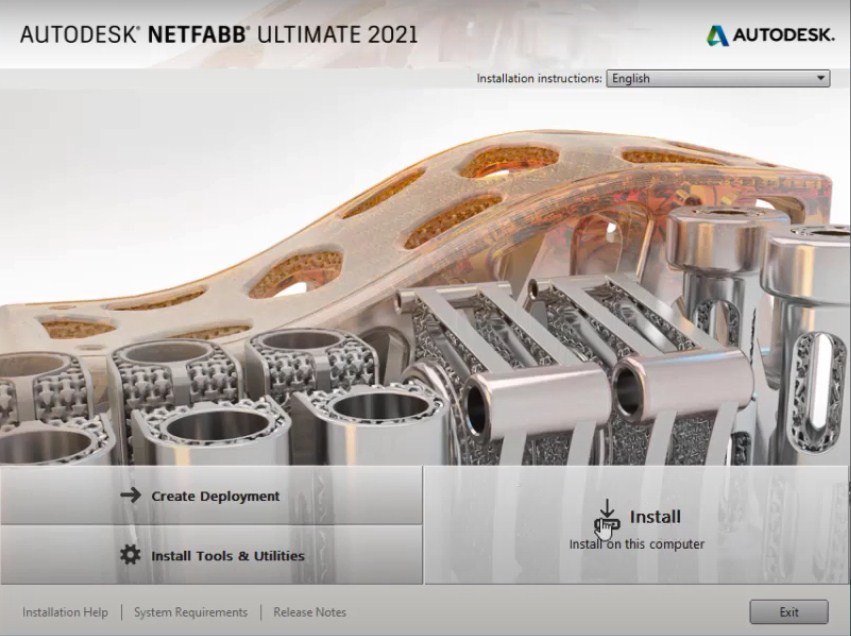 Chạy cài đặt phần mềm Autodesk Netfabb Ultimate 2021