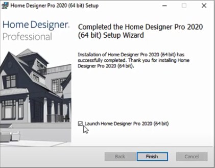 Cài đặt hoàn tất Home Designer Pro