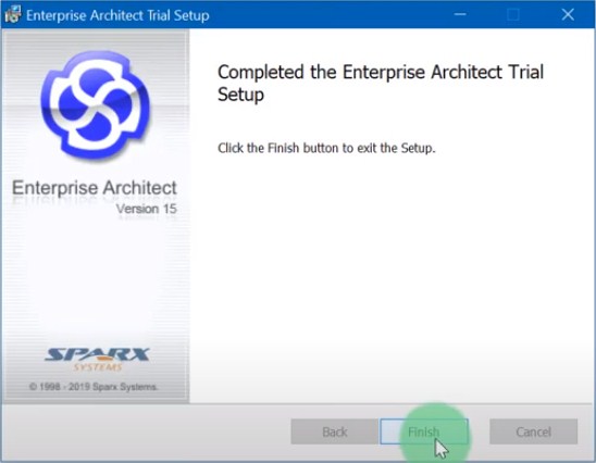 Mô hình hóa trực quan với Enterprise Architect 15 3 Chọn Finish