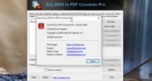 Any DWG to PDF Converter Pro 2020