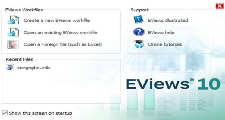 Download phần mềm kinh tế lượng chuyên ngành EViews 10