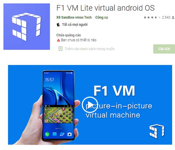 CẬP NHẬT DOWNLOAD F1 VM APK MỚI NHẤT!