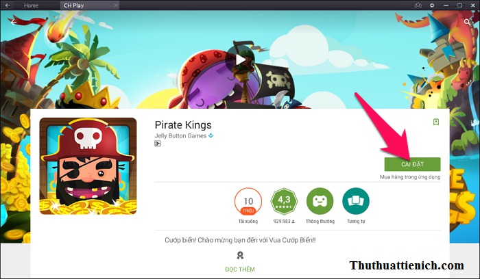 CẬP NHẬT DOWNLOAD PIRATE KINGS MỚI NHẤT!