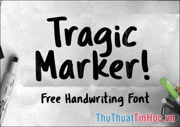 Font Tragic Marker