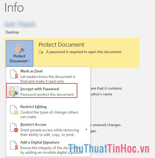 Bỏ mật khẩu cho tài liệu Word, Excel, Powerpoint