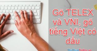 Cách gõ tiếng Việt có dấu bằng Texlex và VNI