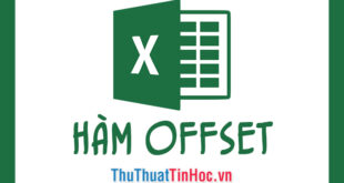 Cách sử dụng và ví dụ minh họa Hàm OFFSET trong Excel