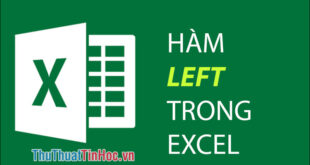 Cách sử dụng và ví dụ về hàm LEFT trong Excel