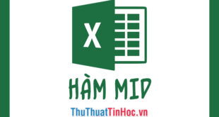 Cách sử dụng và ví dụ về hàm MID trong Excel