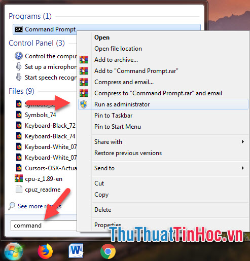 Chọn Run as administrator