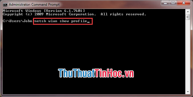 Nhập lệnh Command Prompt