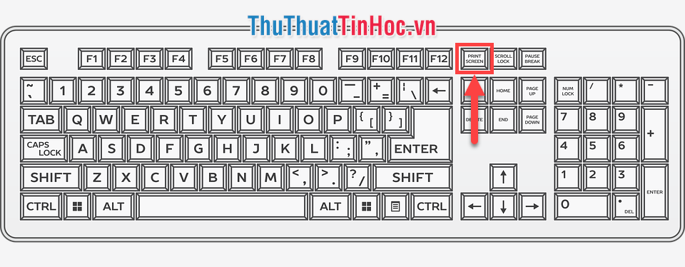 Nhấn nút Print Screen