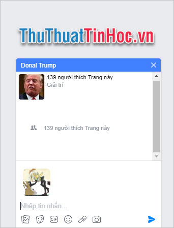 Chép hình vào tin nhắn trên Facebook bằng Ctrl V