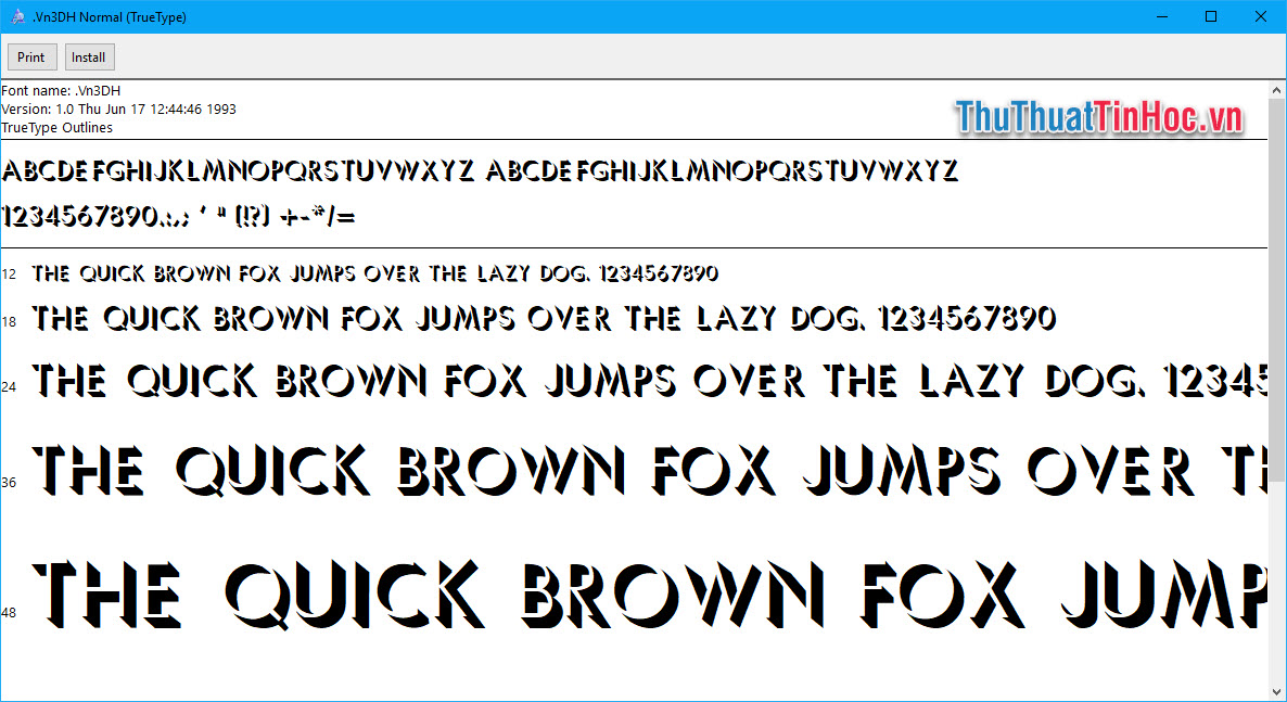 Một số font TCVN3 (3)