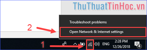 Open Network & Internet settings