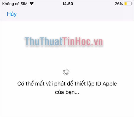 Quá trình tạo ID Apple