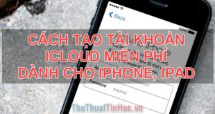 Hướng dẫn đăng ký tài khoản iCloud miễn phí trên iPhone, iPad