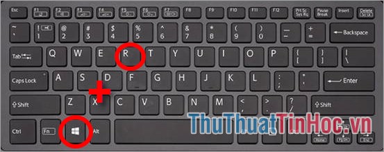 Mở cửa sổ Run bằng cách nhấn tổ hợp Windows+R