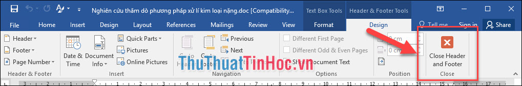 Thoát khỏi Header