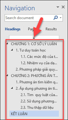 Kết quả sau ghi áp dụng các style cho toàn bộ văn bản