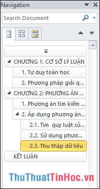 Kết quả áp dụng tất cả các Style cho toàn bộ văn bản