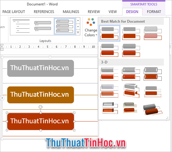 Hướng dẫn vẽ sơ đồ trong Word 2016, 2013, 2010, 2007 - Cách thực hiện ...