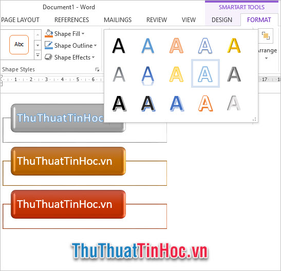 Hướng dẫn vẽ sơ đồ trong Word 2016, 2013, 2010, 2007 - Cách thực hiện ...