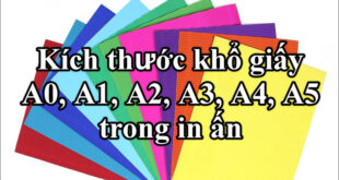 Kích thước giấy A0-A5 trong in ấn: Điểm danh các kích thước chuẩn cho việc in ấn