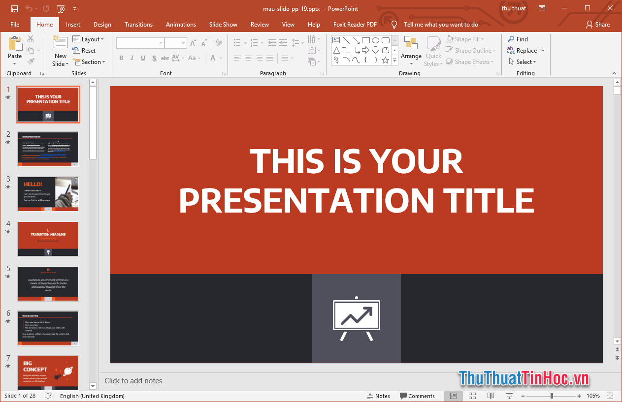 Template Powerpoint chuyên nghiệp