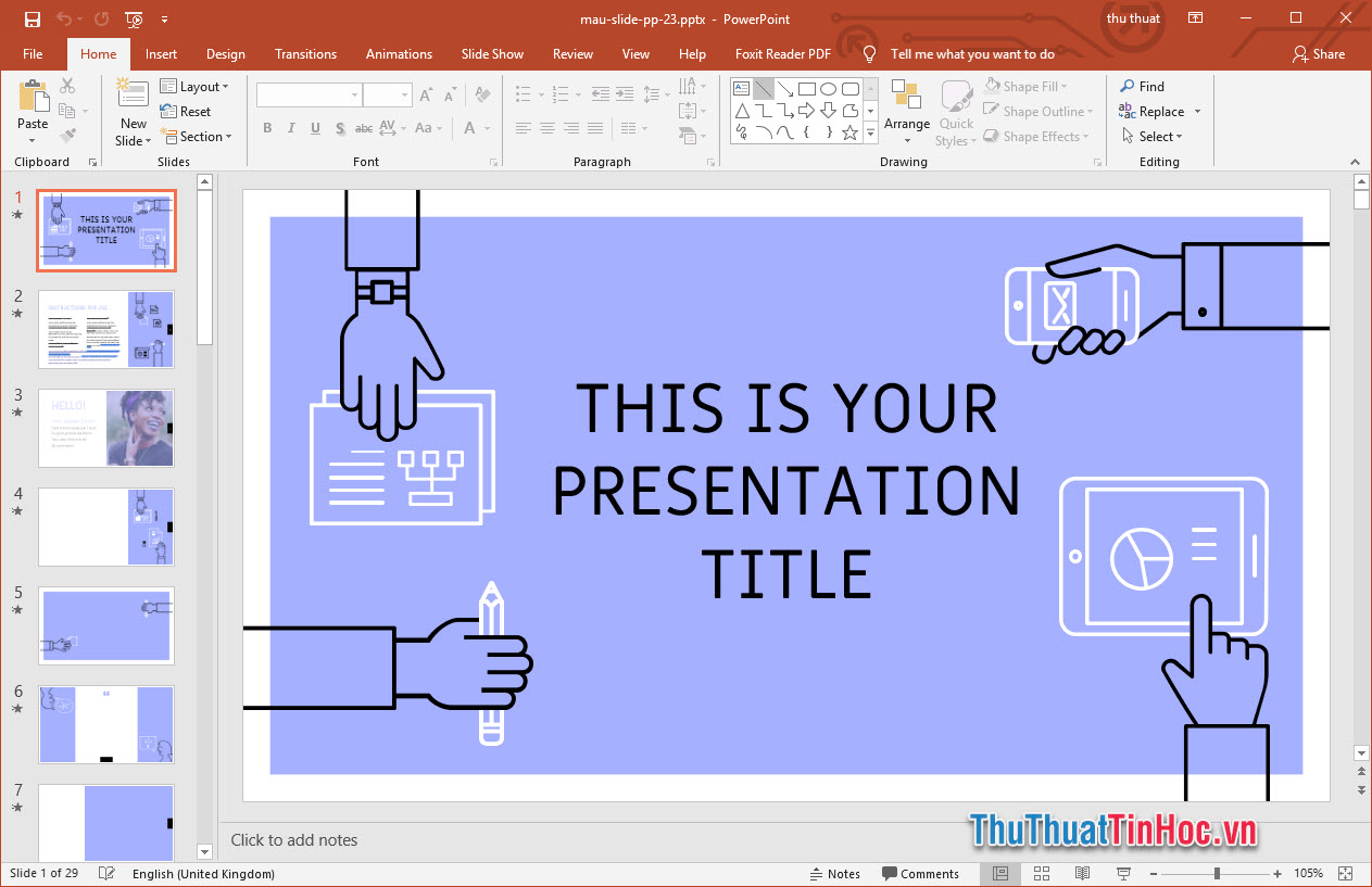 Mẫu thiết kế slide Powerpoint cho doanh nghiệp