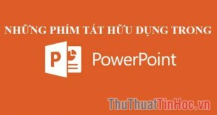 Những phím tắt cần thiết trong Powerpoint