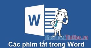 Những phím tắt cần thiết trong Word