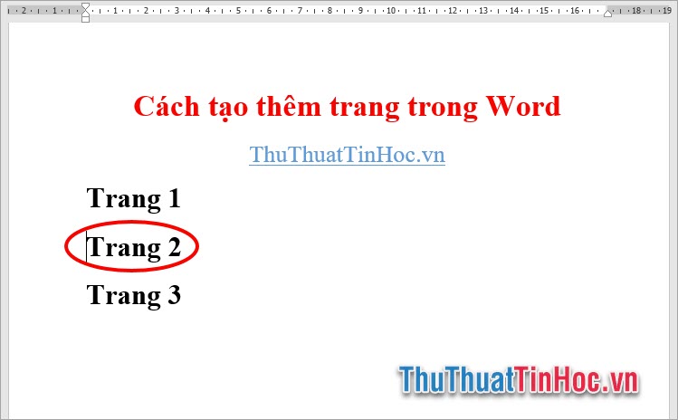 Cách tạo thêm trang trong Word sử dụng Blank Page