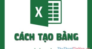 Tạo và kẻ bảng trong Excel: Hướng dẫn cơ bản