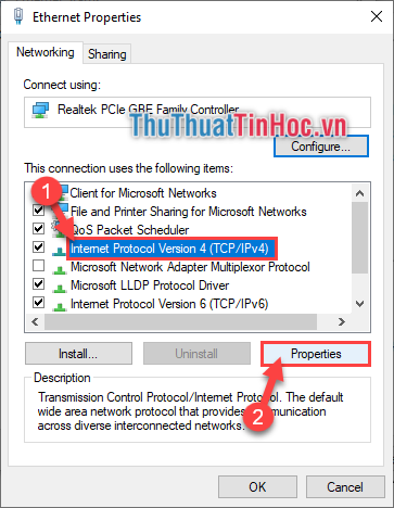 Tích chọn Internet Protocol Version 4