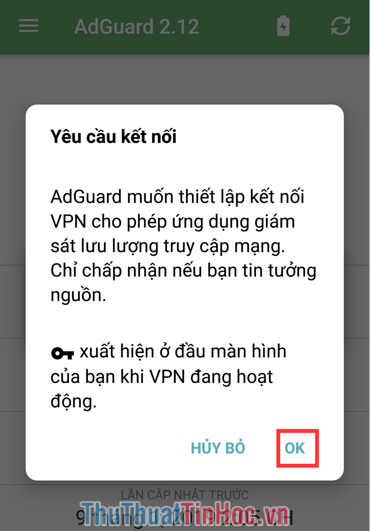 Yêu cầu kết nối