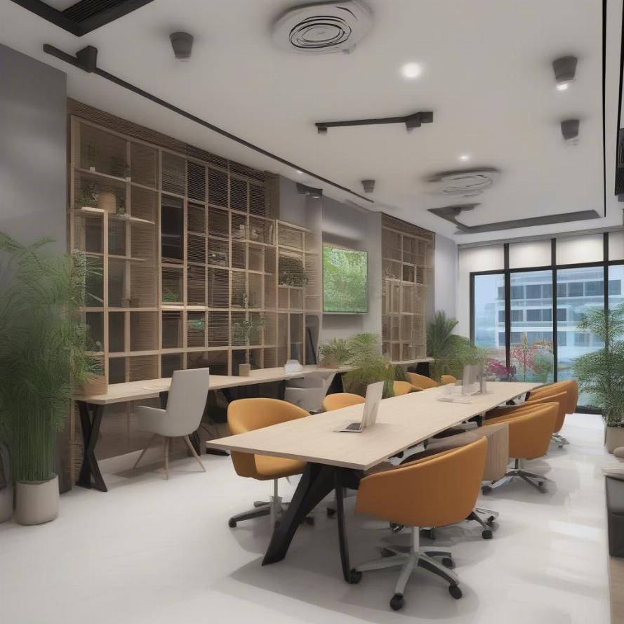 Không gian làm việc chung hiện đại tại E Office Nha Trang